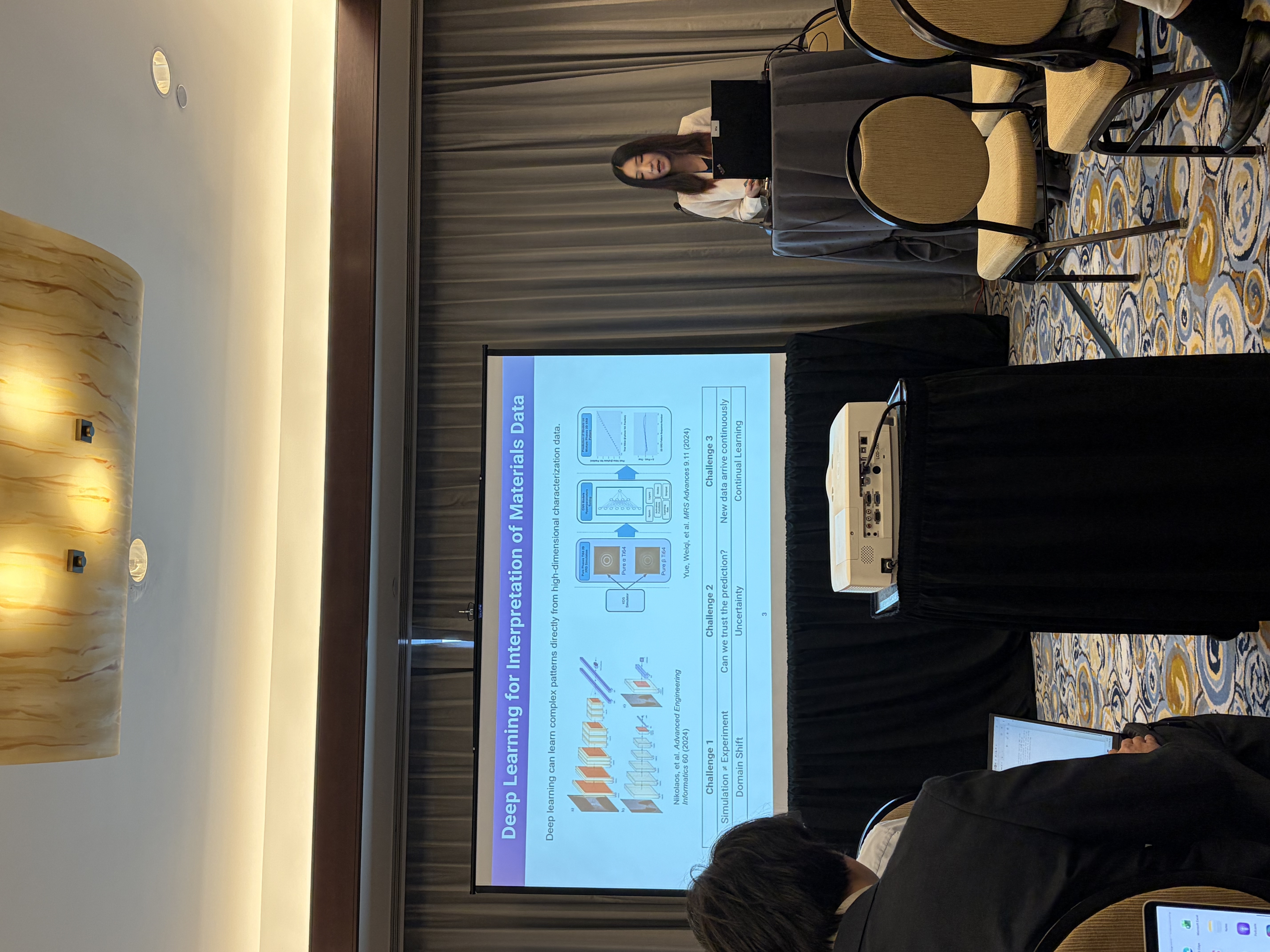 Dr. Zihan Wang presenting at ASME IDETC-CIE
